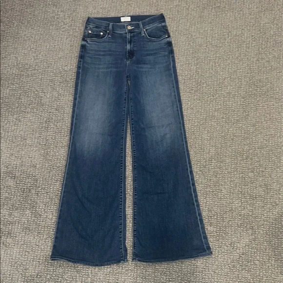 MOTHER Twister Sneak High Waist Flared Wide Leg - Size 25 - Picture 4 of 8